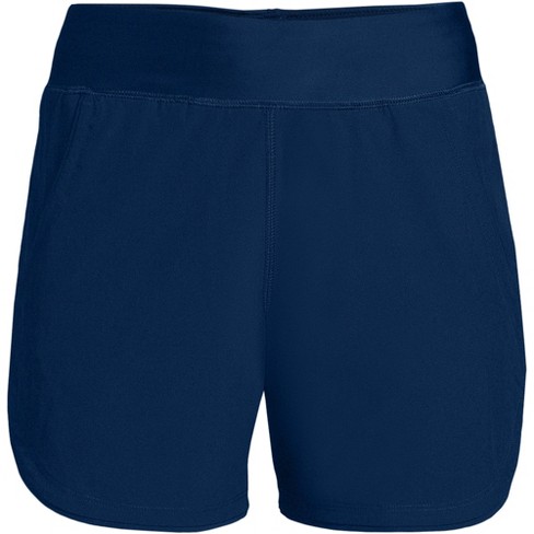 Lands' End Women's Petite 5 Quick Dry Elastic Waist Board Shorts Swim  Cover-up Shorts With Panty - 16 - Deep Sea Navy : Target