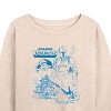 Women's - Star Wars - The Mandalorian Mando Sketchy Lightweight French Terry Wide Neck Long Sleeve Graphic Shirt - 2 of 4