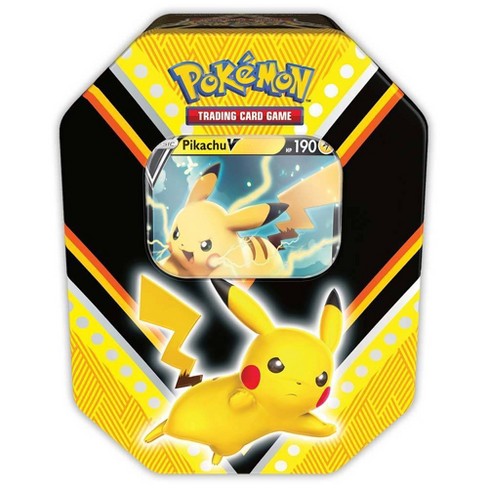 NEW Pokemon Trading collectible card game Pikachu sealed tin 5 TCG booster packs 