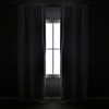 Urban Square Grid 100% Lined BackTab/Rod Pocket Blackout Window Curtain Panels White/Blush 42X84 Set - image 2 of 4