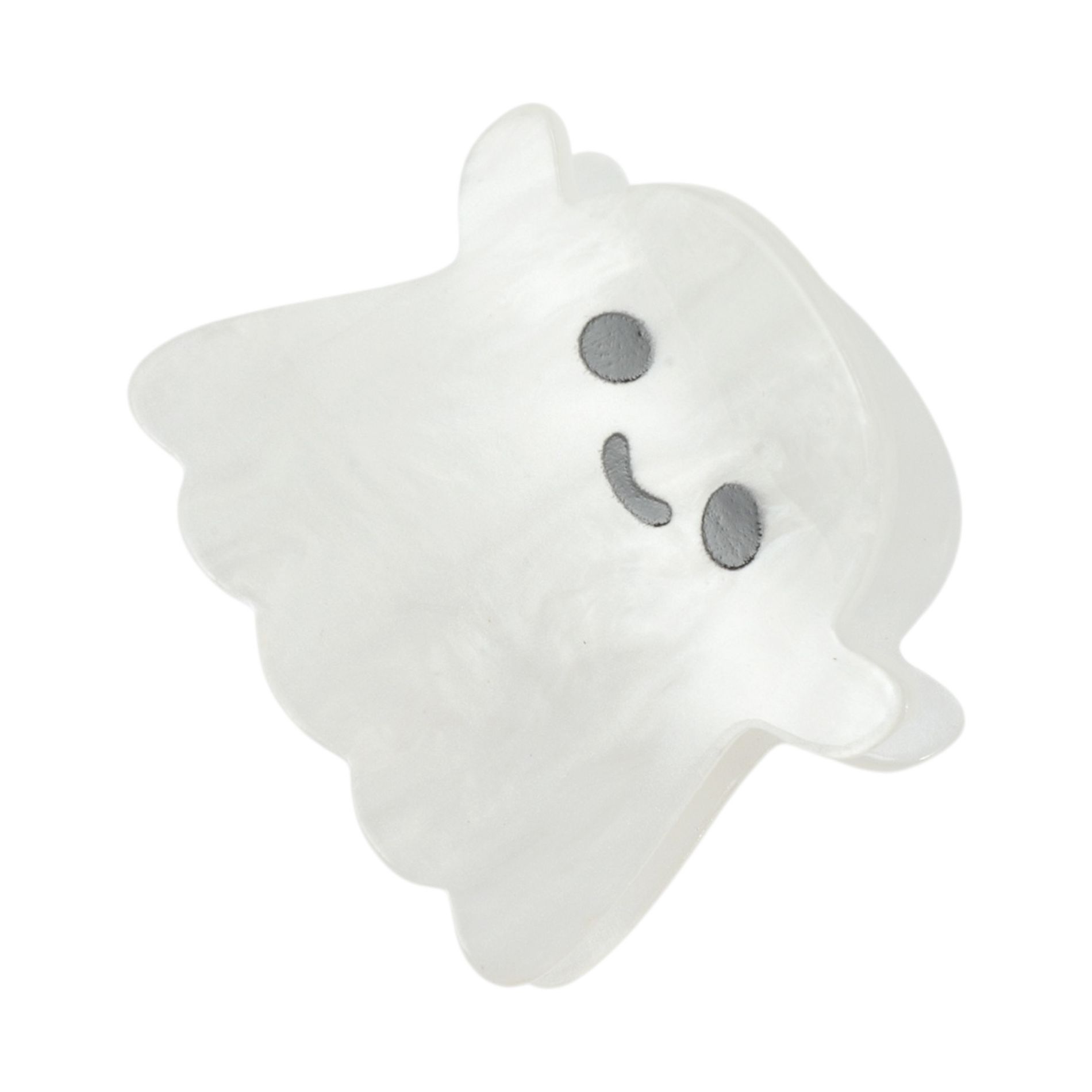 Unique Bargains Halloween Cute Ghost Design Claw Clip White 1 Pc