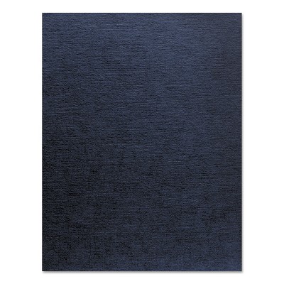Fellowes Linen Texture Binding System Covers 11 x 8-1/2 Navy 200/Pack 52098