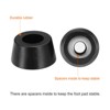 Unique Bargains Rubber Non Slip Shock Absorption Durable Furniture Pads Black - 3 of 4