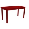 HomeRoots 60" Fire Engine Red Solid Wood Dining Table - 4 of 4