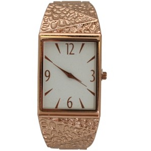 OLIVIA PRATT TEXTURED METALLIC BANGLE WATCH - 1 of 4