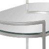 Kate and Laurel Vasseur Oval Metal Bar Cart, 19x15x30, Silver - 3 of 4