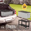 VINGLI Patio Cooler, Rolling Ice Chest on Wheels, Portable Patio Party Bar Drink Cooler Cart, with Shelf, Beverage Pool with Bottle Opener,Water Pipe - 4 of 4