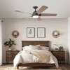 Parrot Uncle 52" Black Modern LED Ceiling Fan with Remote and Light - 3 of 4