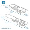 iDESIGN Metro Aluminum Over Sink Organizer Basket Silver: Stainless Steel Utensil Storage, Hand Wash, 13" Width - 4 of 4