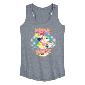 Women's - Disney - Minnie Circle Frame Graphic Racerback Tank - 1 of 4
