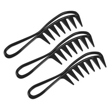 Unique Bargains Anti Static Hair Comb Wide Tooth for Thick Curly Hair Hair Care Detangling Comb For Wet and Dry 3 Pcs