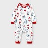 PATPAT Christmas Matching Family Pajamas Set Santa Claus and Dogs Print Baby bodysuit - 2 of 4