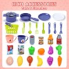 Skirfy Kids Play Kitchen, Large Kitchen Set with Shelf, Play Food, Spray Stove, Oven, Real Sounds and Lightweight Cooking Playset, Pink - 3 of 4