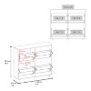 Opal 4-Door Shoe Rack Cabinet With Multiple Shelves, Modern Footwear Storage, White - 4 of 4