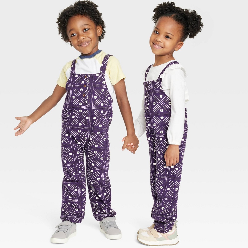 Black History Month Toddler Overalls - Blue Abstract 2T