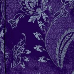 purple medallion floral