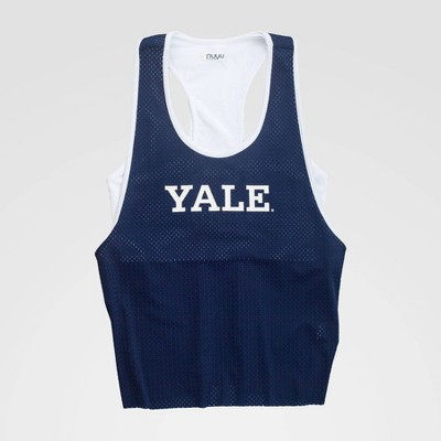 NCAA Yale Bulldogs Mesh Tank Top with Attached Sporty Bralette - Blue S