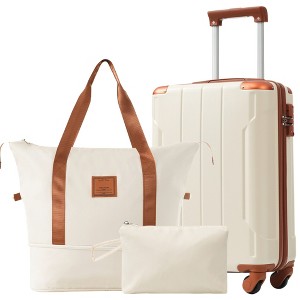 YONWAY Luggage Set 3 Piece Carry on Luggage, Lightweight Durable Spinner Suitcase with Corner Guards - 1 of 4