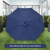 Gulches 9ft Patio Umbrella Outdoor Table Market Yard Umbrella,Dark Blue - 2 of 4