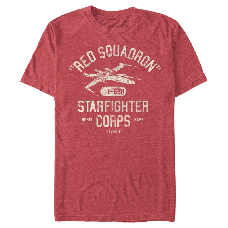 Men's Star Wars Rebel X-Wing Starfighter Corps Collegiate T-Shirt, 1 of 6