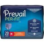 Prevail Per-Fit Daily Incontinence Underwear for Men, Pull On with Tear Away Seams, Extra Absorbency