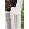 Suncast 4 x 4 Foot Raised Outdoor Resin Garden Flower Bed Landscape Edgings for Growing Plants, Herbs, and Vegetables, White (2 Pack) - 4 of 4