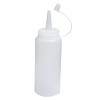 Unique Bargains Plastic Attached Nozzle Cap Oil Squeeze Bottle White 200ml 2 Pcs - 4 of 4