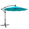 PAGED 10FT Offset Patio Umbrella Modern Market Umbrella with 8 Steel Ribs, Crank and Cross Base for Garden and Poolside - 4 of 4