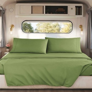 Nestl RV Queen Sheets, Super Soft 4PC Microfiber Sheet Set for Camper, Short Queen Sheets - 1 of 4