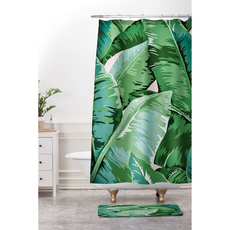 Gale Switzer Banana Leaf Grandeur Bath Mat Green - Deny Designs, 3 of 6
