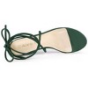 Allegra K Women's Clear Strap Padded Insole Lace Up Block Heels Sandals - 4 of 4