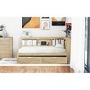 Twin Size Daybed with Two Storage Drawers, Storage Cabinets and USB Ports - 4 of 4