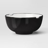 37 fl oz Solid Noodle Bowl with Chopstick Black/White - Room Essentials™ - 3 of 4