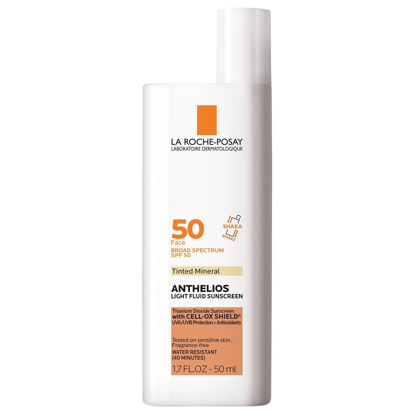Тонированный минеральный флюид La Roche Posay Anthelios SPF 50, дорожный формат, 1.7 fl oz — фото 1