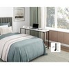 NicBex Office Desks Set of 3 with Large Desk, Movable Small Desk and Upholstered Stool for Office, Study - 2 of 4