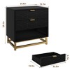 3 Drawer Dresser, Large Dresser for Bedroom, Wood Dresser with 3 Large Drawers - 3 of 4