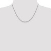 Black Bow Jewelry 1.7mm 14k White Gold Solid Flat Cable Chain Necklace - 2 of 4