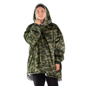 Adult Bare Homey B-Cozy Fleece Wearable Blanket - 1 of 4