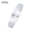 Unique Bargains Stainless Steel Non-Stick Perforated Baking Dessert Round Cake Ring 3 Pcs - 3 of 4