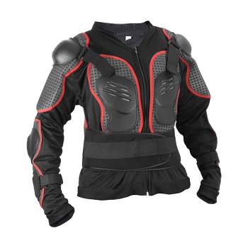 Unique Bargains Dirt Bike Motorcycle Riding Protective Full Body Armor Thorax Back Backbone Protector for Off-Road Cycling Red Size XL