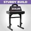 Liquid Stands Piano Bench Adjustable Stool Music Keyboard Bench Seat for Piano Keyboard Stand w/ Black Padded Cushion Piano Stool Chair (PU Leather) - 2 of 4