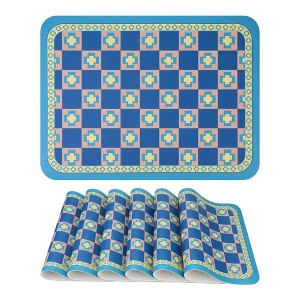 REGALWOVEN Placemats Set of 6 Leather Placemats for Kitchen Dining Table Decor  Heat Resistant - 1 of 4