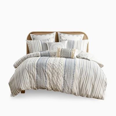 ChicFurnit Bedding Set Global Inspired Cotton Duvet Cover Set with Tufted Chenille and Shams for Modern Room, 354.99, 11.81"*9.84"*5.51"