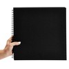 Paper Junkie Blank Hardcover 12x12 Scrapbook Album for Photos, Black Spiral Bound Wedding Guest Book, 40 Sheets - 4 of 4
