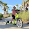 Maggift Kick Scooters Youth Scooter Kick Scooter with Adjustable Handlebar Front and Rear Dual Brakes Inflatable Wheels, Green, 53.3"*22.8"*34.8" - 4 of 4