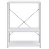 vidaXL Microwave Cabinet White 23.6"x15.6"x31.3" Engineered Wood - 3 of 4