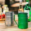 Outdoor stainless steel mug large capacity beer mug retro tea cup old wide mouth mug camping mug self-drive - 3 of 3