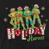 Teenage Mutant Ninja Turtles Holiday Heroes Christmas Shine Kids T Shirt For Youth, Black - 3 of 4