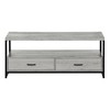 Monarch Specialties Tv Stand 48 Inch Console Media Entertainment Center Storage Drawers Laminate Metal Grey Black Contemporary Modern - 3 of 4