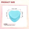 Unique Bargains Heart-Shaped Tinplate Candy Candle Cookie Storage Boxes with Lid 6 Pcs - 2 of 4